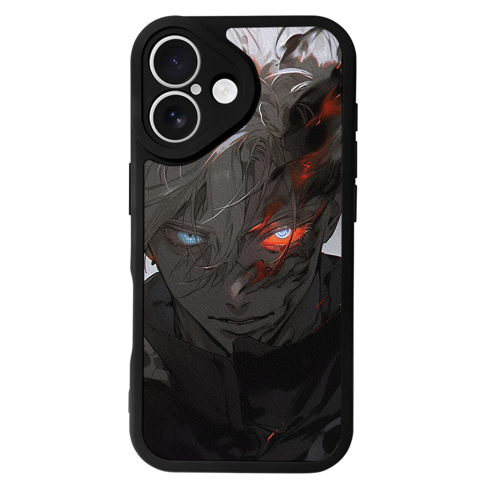 （画像用） 呪術廻戦 Jujutsu Kaisen 【iPhone 16シリーズ対応】シリコンスマホケース（レザー調） 材質：シリコン